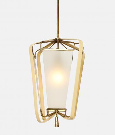 Angelo Lelli Lelii Rare Lantern Pendant Light by Angelo Lelii