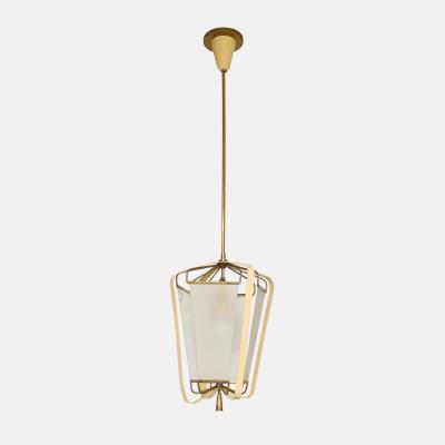 Angelo Lelli Lelii Rare Lantern Pendant Light by Angelo Lelii