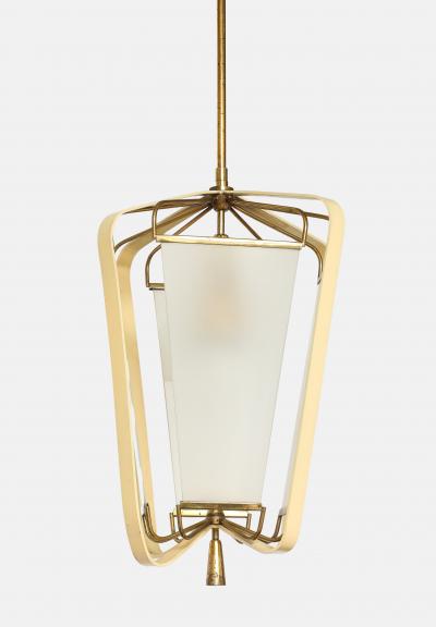 Angelo Lelli Lelii Rare Lantern Pendant Light by Angelo Lelii