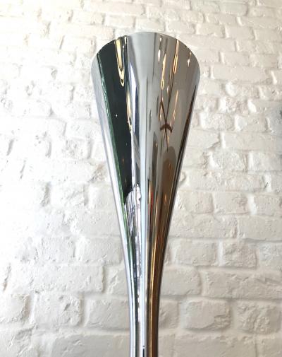 Angelo Lelli Lelii Rare Polifemo floor lamp in chromed version 
