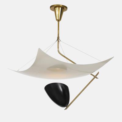 Angelo Lelli Lelii Rare Vela Ceiling Light Model 12385 by Arredoluce