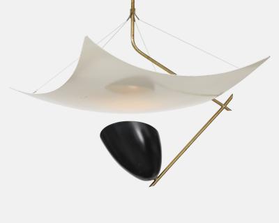 Angelo Lelli Lelii Rare Vela Ceiling Light Model 12385 by Arredoluce