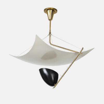 Angelo Lelli Lelii Rare Vela Ceiling Light Model 12385 by Arredoluce