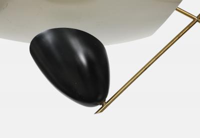 Angelo Lelli Lelii Rare Vela Ceiling Light Model 12385 by Arredoluce