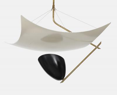 Angelo Lelli Lelii Rare Vela Ceiling Light Model 12385 by Arredoluce