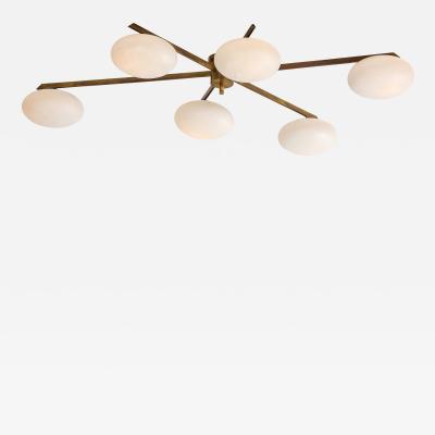 Angelo Lelli Lelii Sei Lune Ceiling Light or Chandelier by Angelo Lelii for Arredoluce