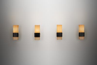 Angelo Lelli Lelii Set of Four Model 12670 Wall Lamps by Angelo Lelii for Arredoluce Italy 1950s