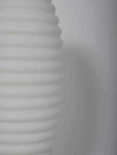 Angelo Lelli Lelii Table light brass marble and opaline glass Italy c1950 Att Angelo Lelii