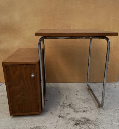 Angelo Luigi Colombo Columbus Small Italian Rationalist Desk and Chair
