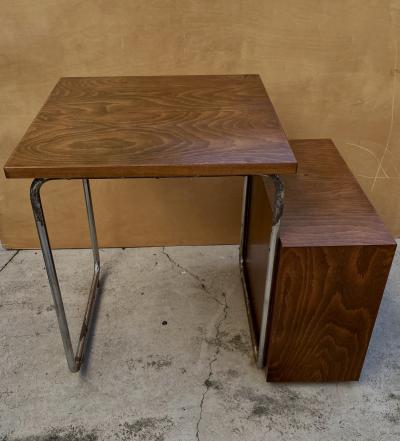 Angelo Luigi Colombo Columbus Small Italian Rationalist Desk and Chair