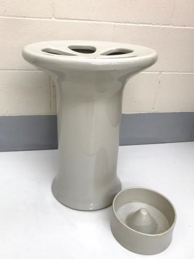 Angelo Mangiarotti A Mangiarotti Umbrella Stand in Ceramic