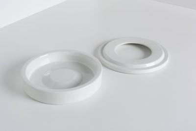 Angelo Mangiarotti Angelo Mangiarotti Barbados Ashtray in White Ceramic Italy 1960s