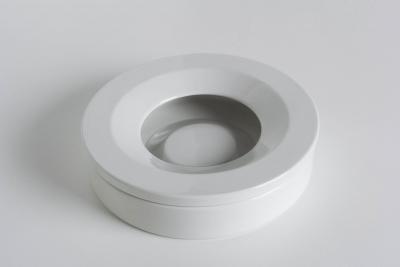 Angelo Mangiarotti Angelo Mangiarotti Barbados Ashtray in White Ceramic Italy 1960s