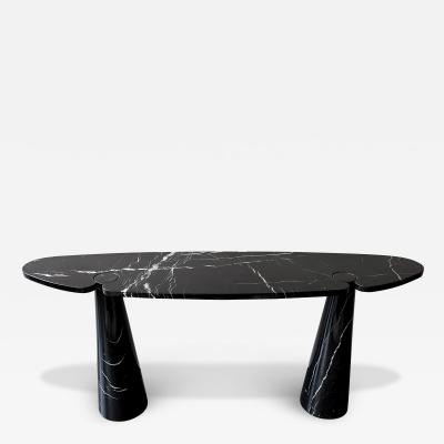 Angelo Mangiarotti Angelo Mangiarotti Black Marble Eros Console Table for Skipper