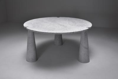 Angelo Mangiarotti Angelo Mangiarotti Eros Round Marble Dining Table 1970s