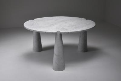 Angelo Mangiarotti Angelo Mangiarotti Eros Round Marble Dining Table 1970s