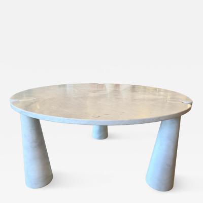 Angelo Mangiarotti Angelo Mangiarotti Eros Round Marble Dining Table Italy 1970s