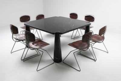 Angelo Mangiarotti Angelo Mangiarotti Eros Square Marble Dining Table 1970s