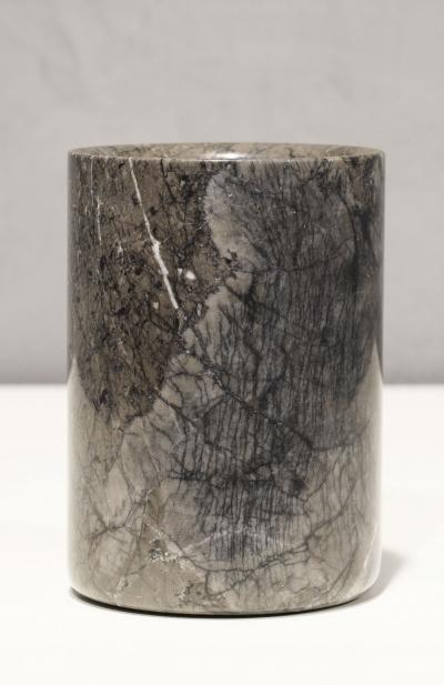 Angelo Mangiarotti Angelo Mangiarotti Gray Marble Vase