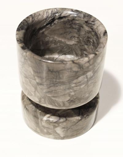 Angelo Mangiarotti Angelo Mangiarotti Gray Marble Vase