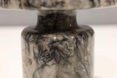 Angelo Mangiarotti Angelo Mangiarotti Gray Marble Vase