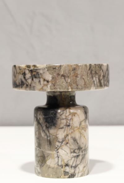 Angelo Mangiarotti Angelo Mangiarotti Gray Marble Vase