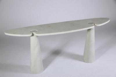 Angelo Mangiarotti Angelo Mangiarotti Italian White Carrara Marble Console