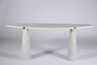 Angelo Mangiarotti Angelo Mangiarotti Italian White Carrara Marble Console