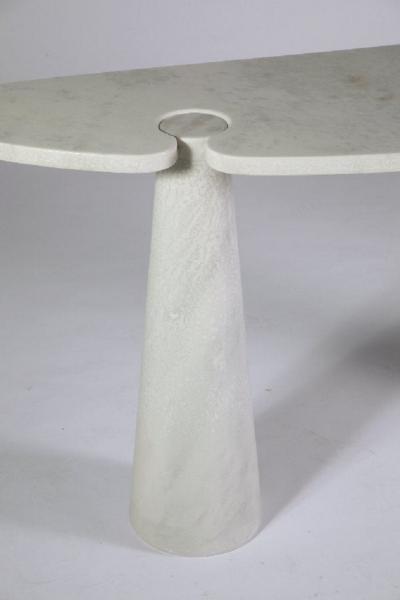 Angelo Mangiarotti Angelo Mangiarotti Italian White Carrara Marble Console