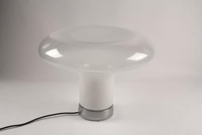 Angelo Mangiarotti Angelo Mangiarotti Lesbo Table Lamp for Artemide Italian Blown Glass 1960s