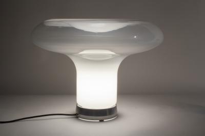 Angelo Mangiarotti Angelo Mangiarotti Lesbo Table Lamp for Artemide Italian Blown Glass 1960s