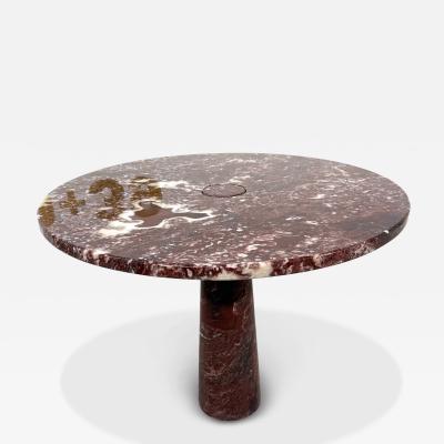 Angelo Mangiarotti Angelo Mangiarotti Skipper Eros Dining Table in Rosso Marble Italy 1970s
