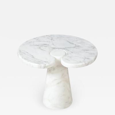 Angelo Mangiarotti Angelo Mangiarotti for Skipper Eros Series Carrara Marble Side Table