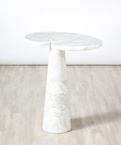 Angelo Mangiarotti Angelo Mangiarotti for Skipper Eros Series Carrara Marble Tall Side Table