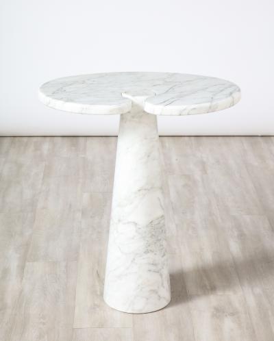 Angelo Mangiarotti Angelo Mangiarotti for Skipper Eros Series Carrara Marble Tall Side Table