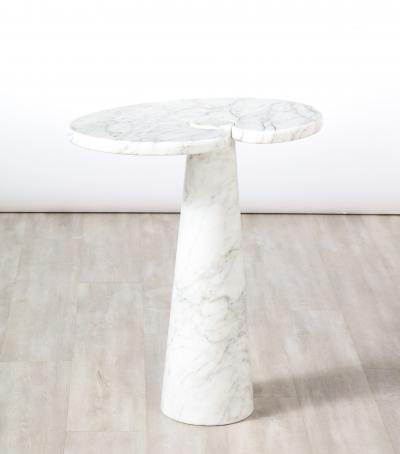 Angelo Mangiarotti Angelo Mangiarotti for Skipper Eros Series Carrara Marble Tall Side Table