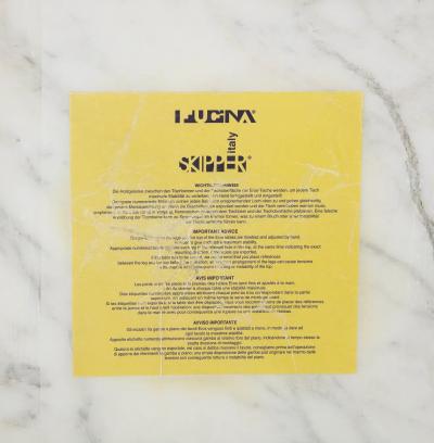 Angelo Mangiarotti Angelo Mangiarotti for Skipper Eros Series Carrara Marble Tall Side Table