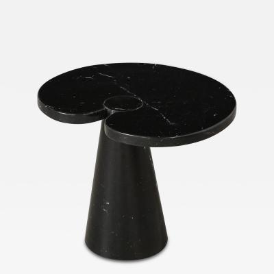 Angelo Mangiarotti Angelo Mangiarotti for Skipper Eros Series Nero Marquina Marble Side Table