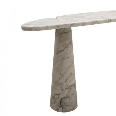 Angelo Mangiarotti Angelo Mangiarotti for Skipper White Carrara Marble Eros Console Table