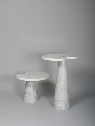 Angelo Mangiarotti Angelo Mangiarotti marble side tables Eros for Skipper