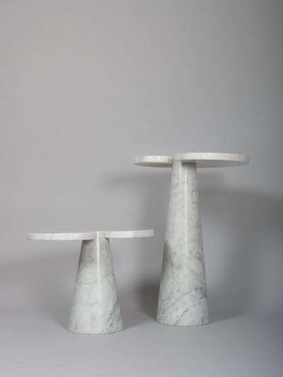 Angelo Mangiarotti Angelo Mangiarotti marble side tables Eros for Skipper