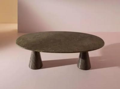 Angelo Mangiarotti Angelo Mangiarotti oval marble table model M1 by Tisettanta Italy 1970s