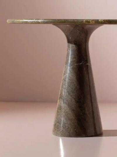 Angelo Mangiarotti Angelo Mangiarotti oval marble table model M1 by Tisettanta Italy 1970s