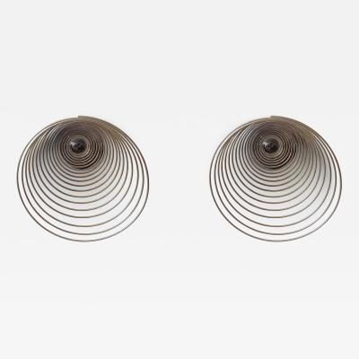 Angelo Mangiarotti Arch Angelo Mangiarotti Spirali wall lights for Candle Italy 1974