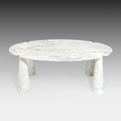 Angelo Mangiarotti Carrara Marble Dining Table from Eros Series by Angelo Mangiarotti