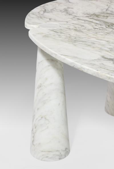 Angelo Mangiarotti Carrara Marble Dining Table from Eros Series by Angelo Mangiarotti