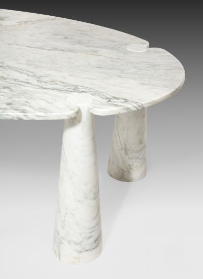 Angelo Mangiarotti Carrara Marble Dining Table from Eros Series by Angelo Mangiarotti