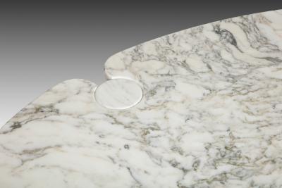 Angelo Mangiarotti Carrara Marble Dining Table from Eros Series by Angelo Mangiarotti