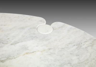 Angelo Mangiarotti Carrara Marble Dining Table from Eros Series by Angelo Mangiarotti