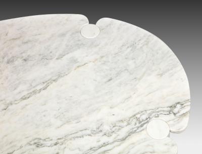 Angelo Mangiarotti Carrara Marble Dining Table from Eros Series by Angelo Mangiarotti
